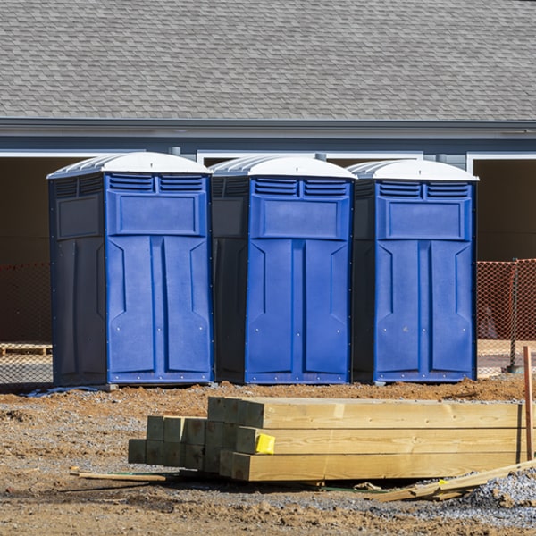 how do you dispose of waste after the porta potties have been emptied in Franconia